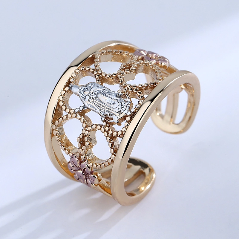 New Fashion Design Gold Plated of Brass Adjustable Ring for Women in 2022