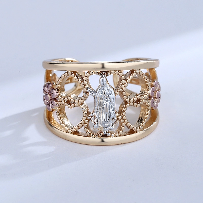 New Fashion Design Gold Plated of Brass Adjustable Ring for Women in 2022