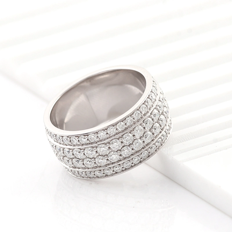 Provence Jewelry Moissanite Trendy New Design Finger Ring Wedding Band Women Rings Jewelry Popular Pantone Gift