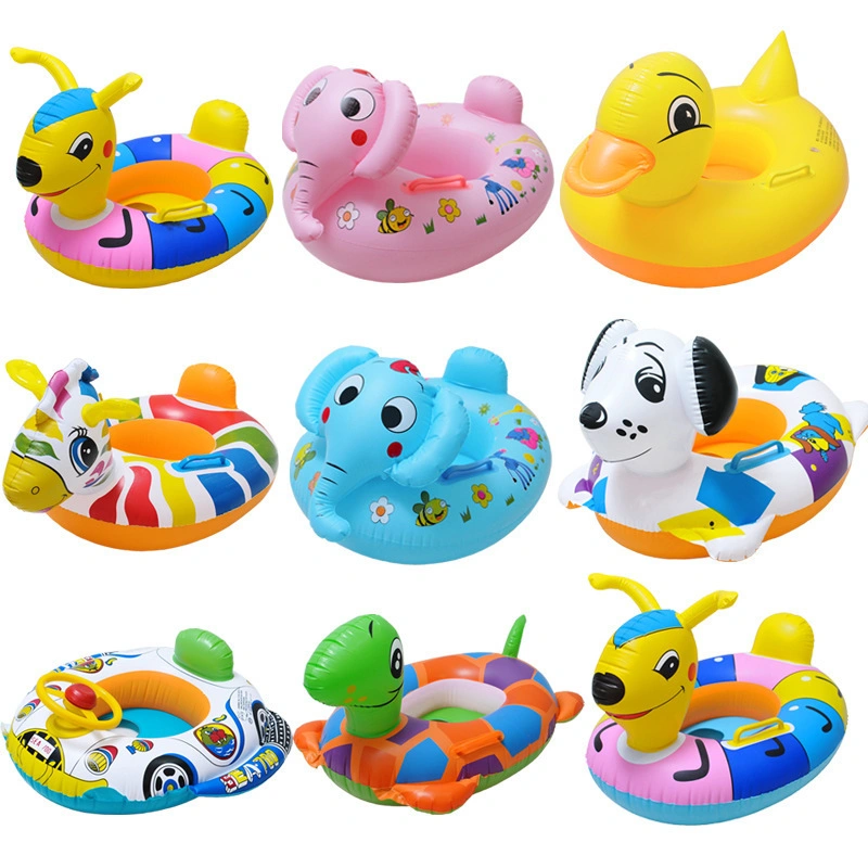 New PVC Funny Animal Inflatable Swim Seat Swim Ring for Kids