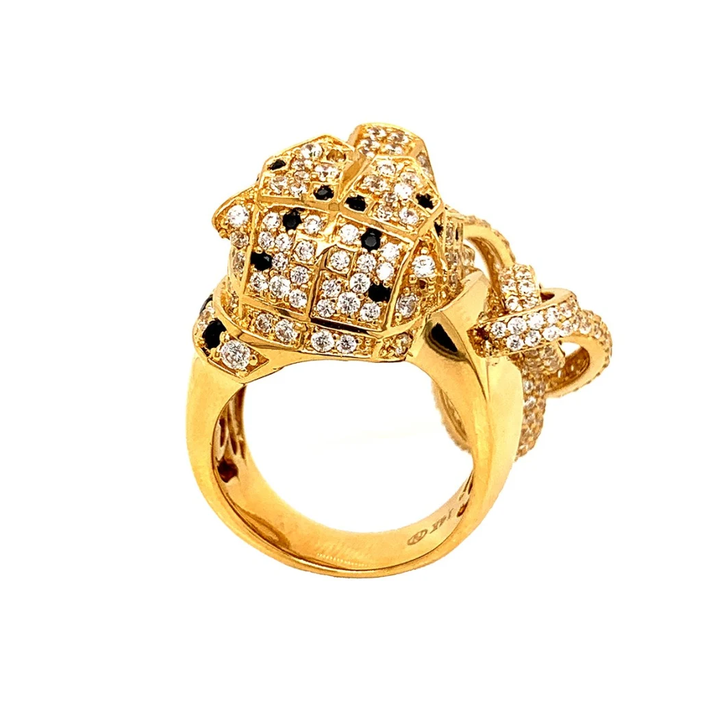 Animal Shape 14K 925 Silver Ring Fashion Jewelry Men′s Gift